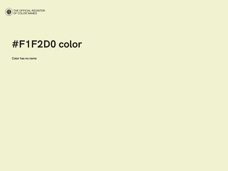 #F1F2D0 color image