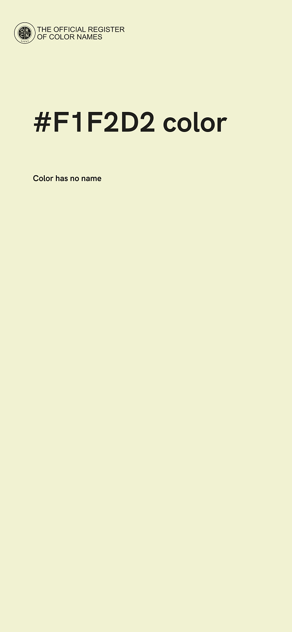 #F1F2D2 color image