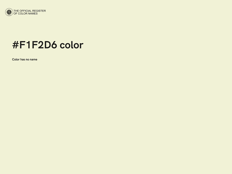 #F1F2D6 color image