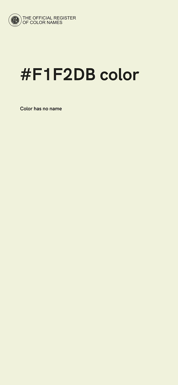 #F1F2DB color image