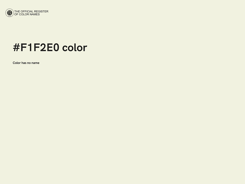 #F1F2E0 color image