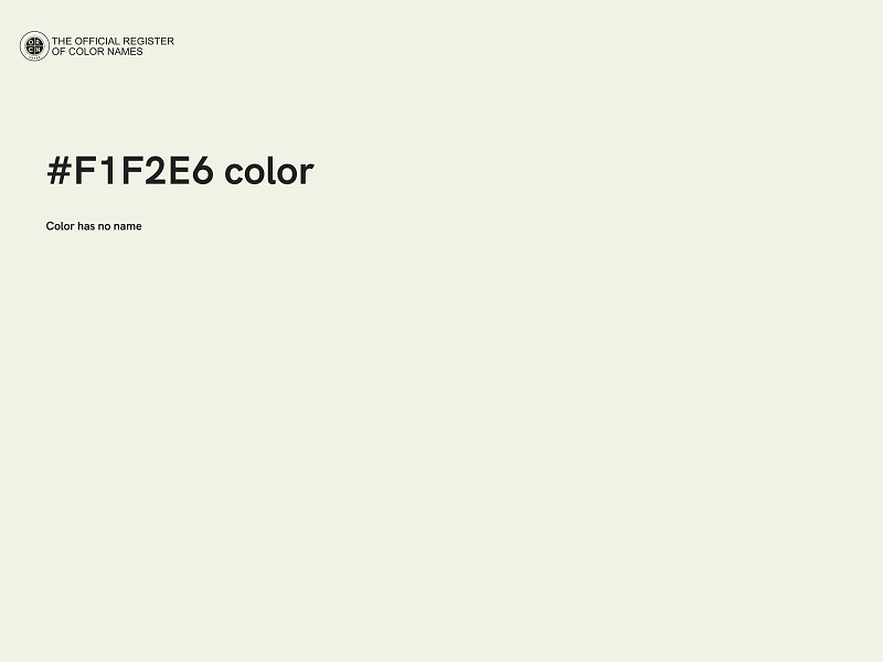 #F1F2E6 color image