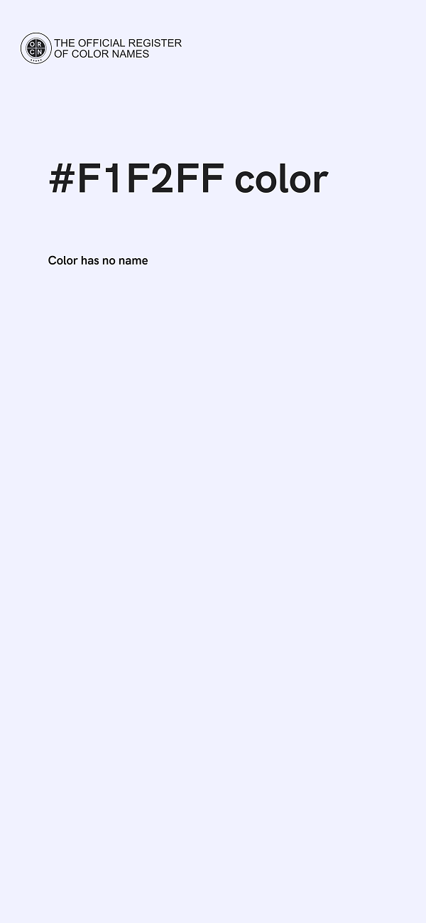 #F1F2FF color image