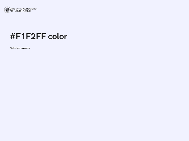 #F1F2FF color image