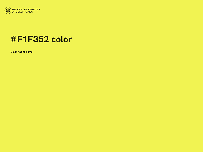 #F1F352 color image