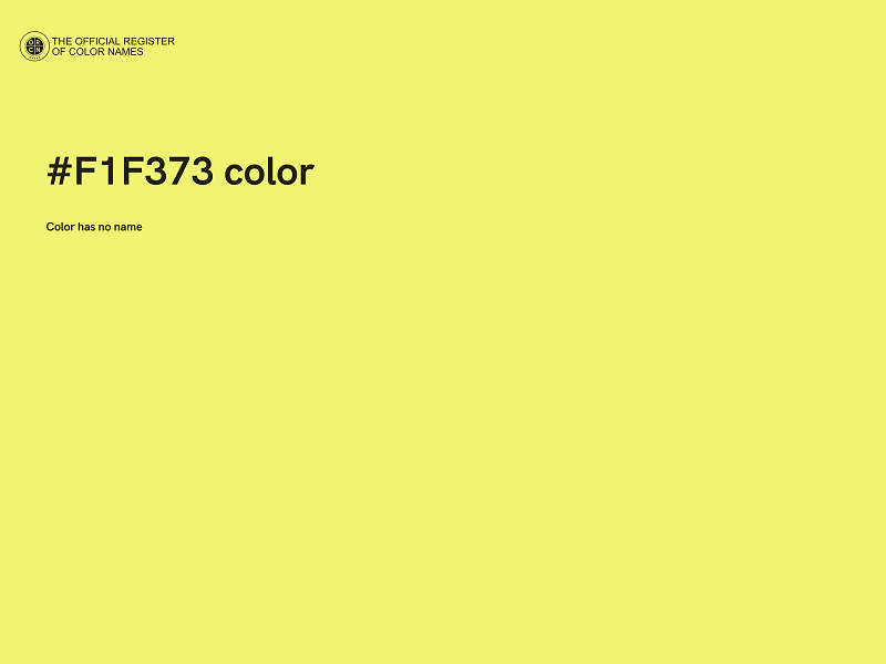 #F1F373 color image