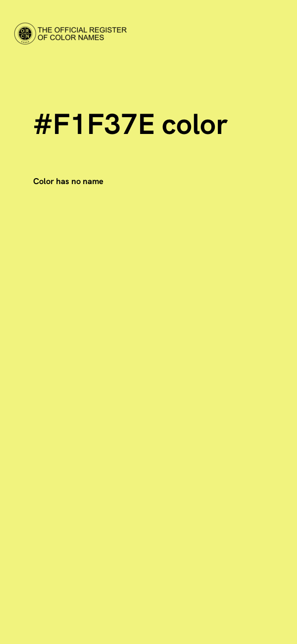 #F1F37E color image