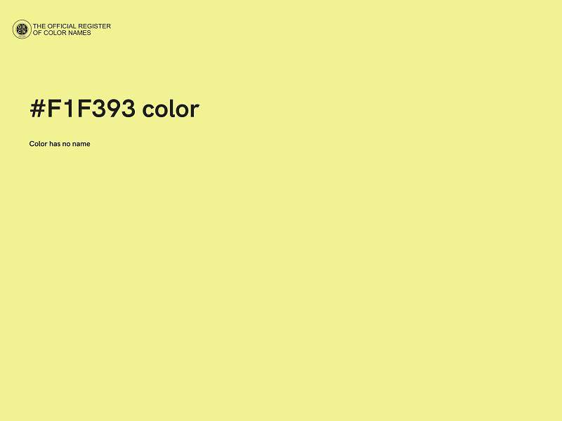 #F1F393 color image