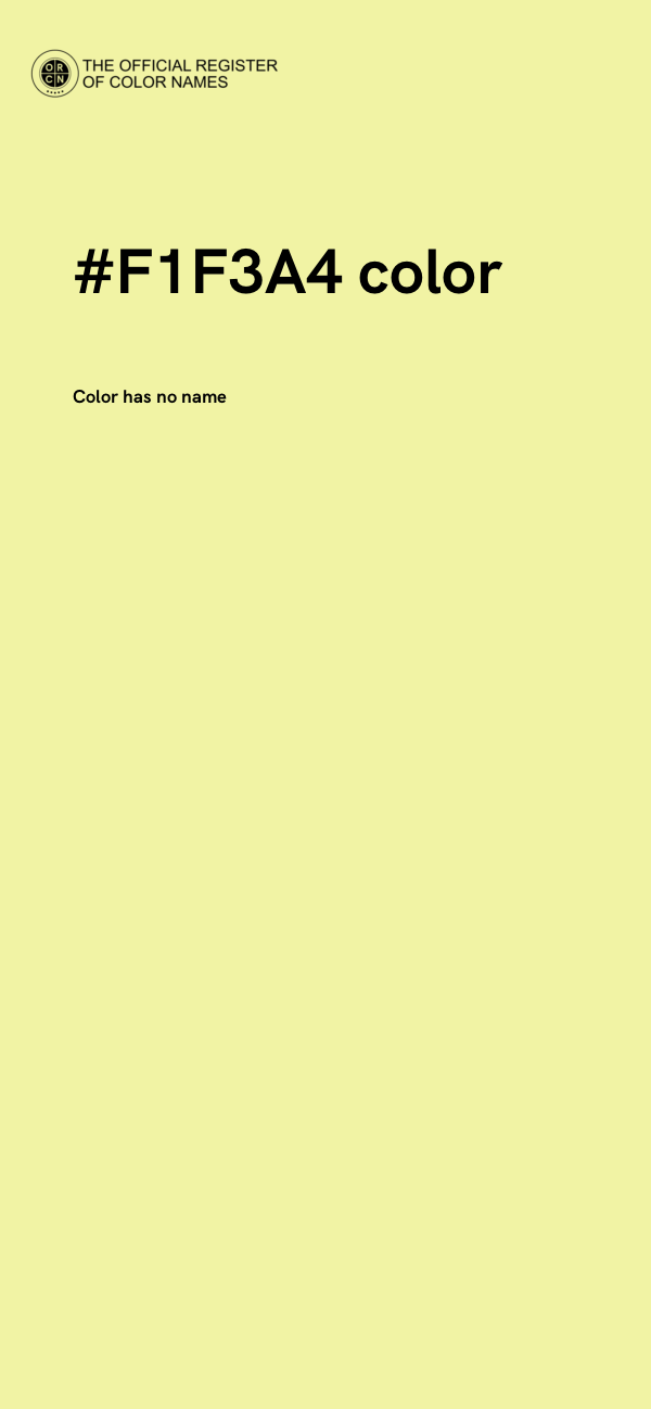 #F1F3A4 color image