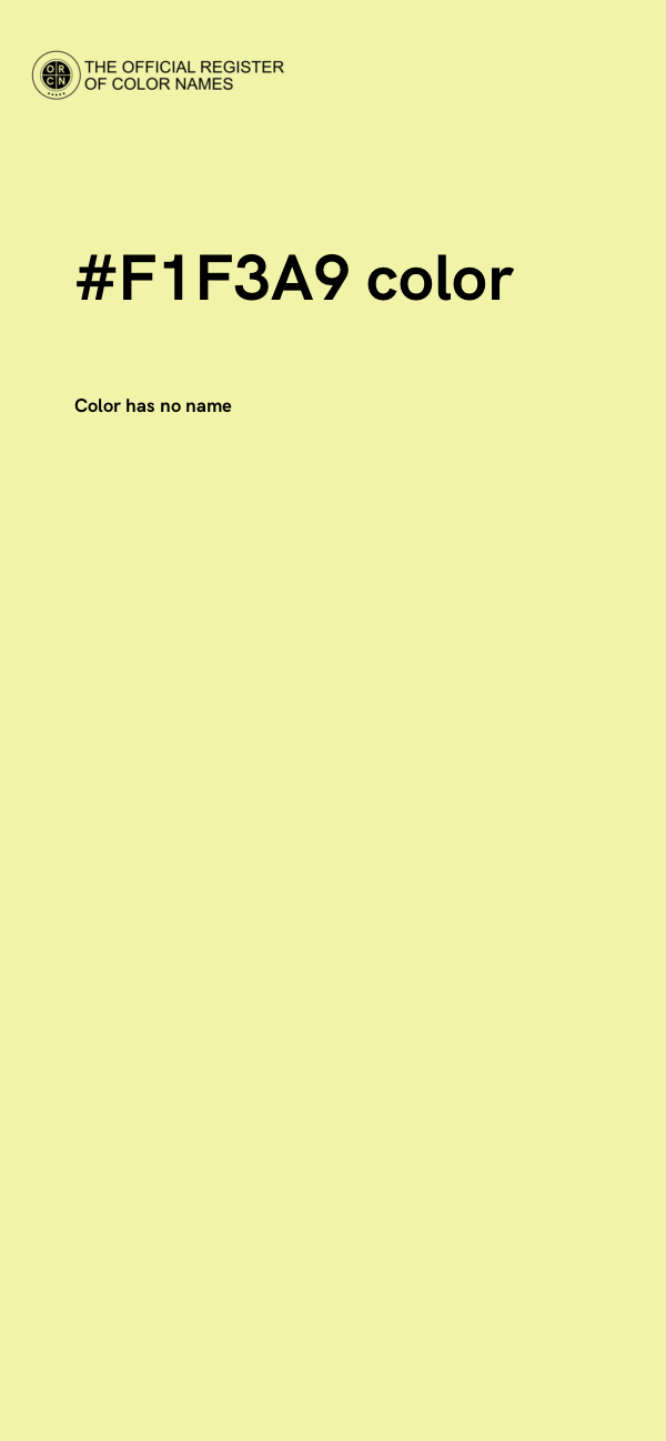 #F1F3A9 color image