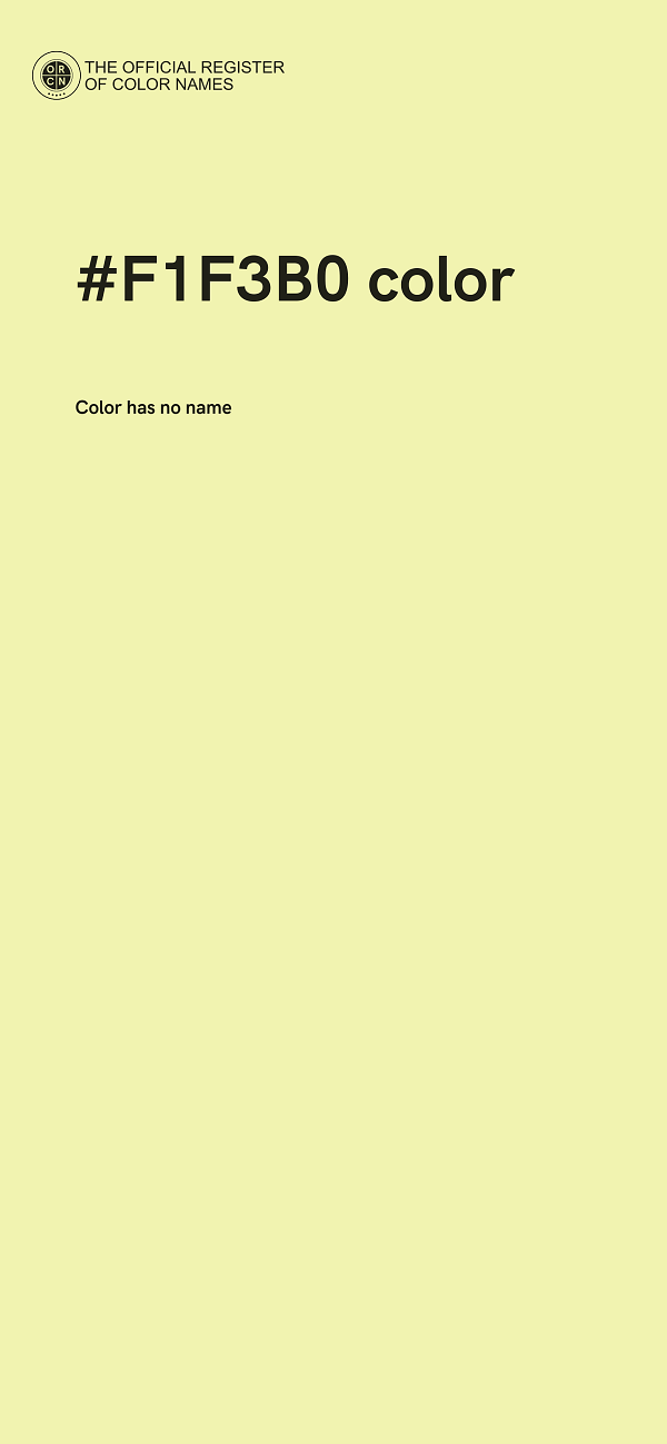 #F1F3B0 color image