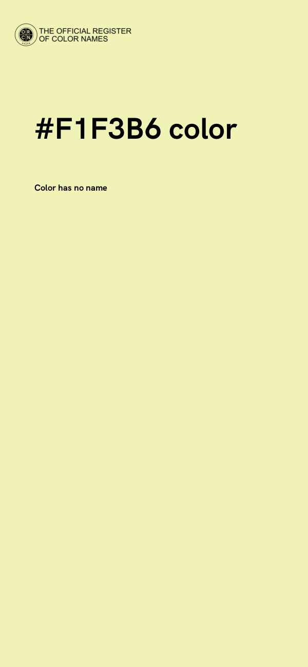 #F1F3B6 color image