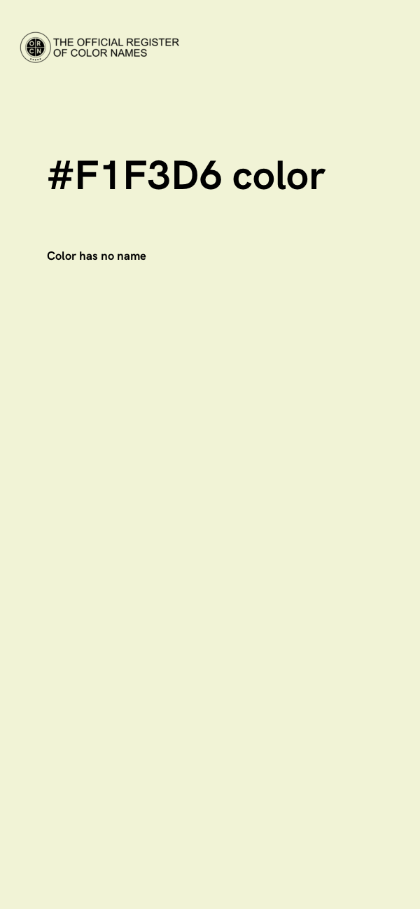 #F1F3D6 color image