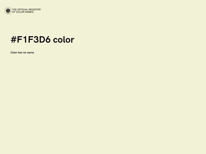 #F1F3D6 color image