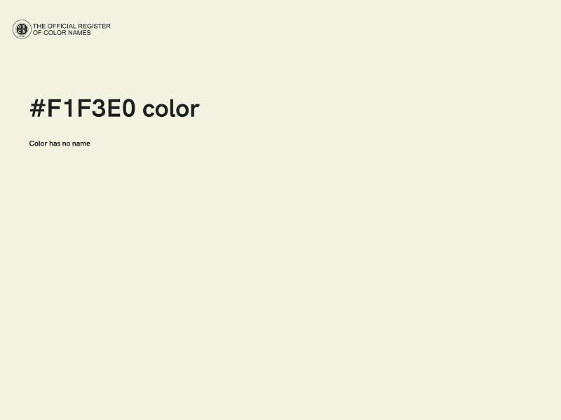 #F1F3E0 color image