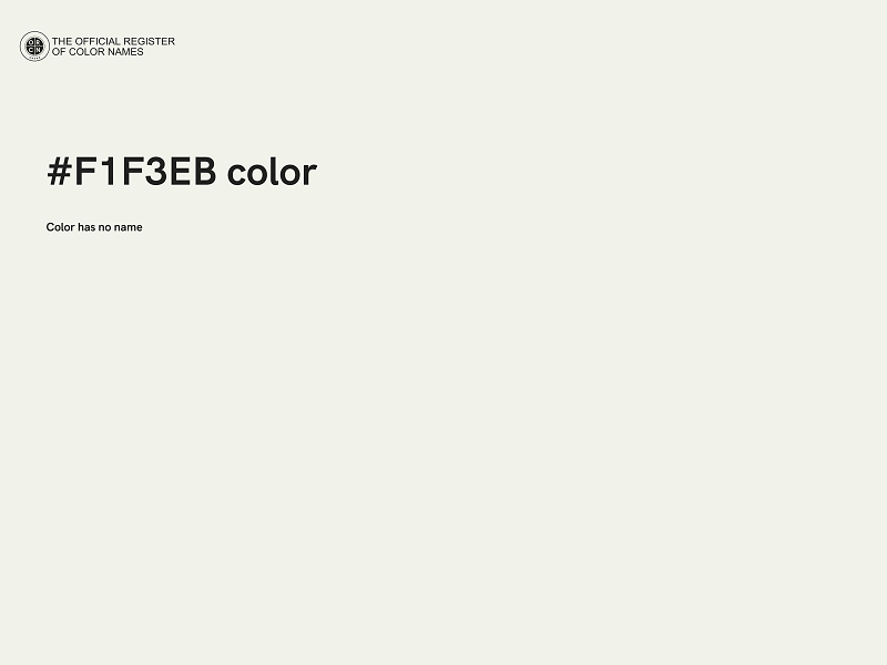 #F1F3EB color image