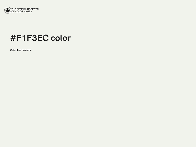 #F1F3EC color image