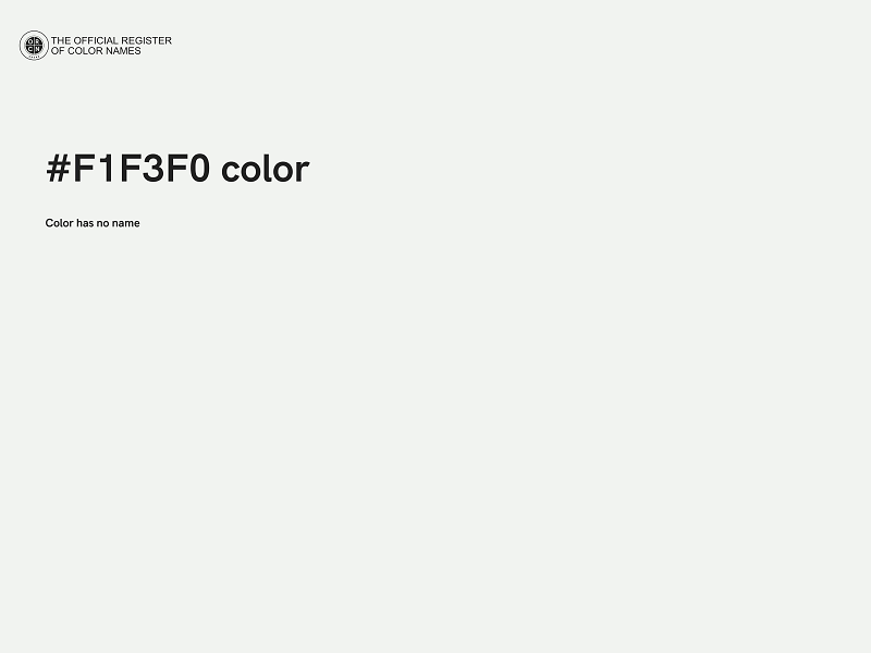 #F1F3F0 color image