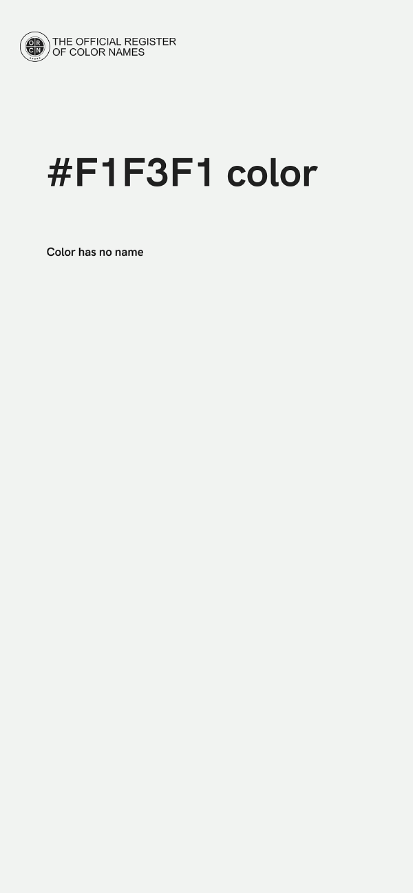 #F1F3F1 color image