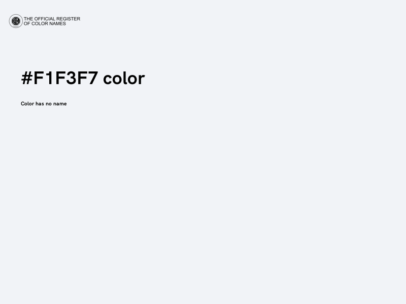 #F1F3F7 color image
