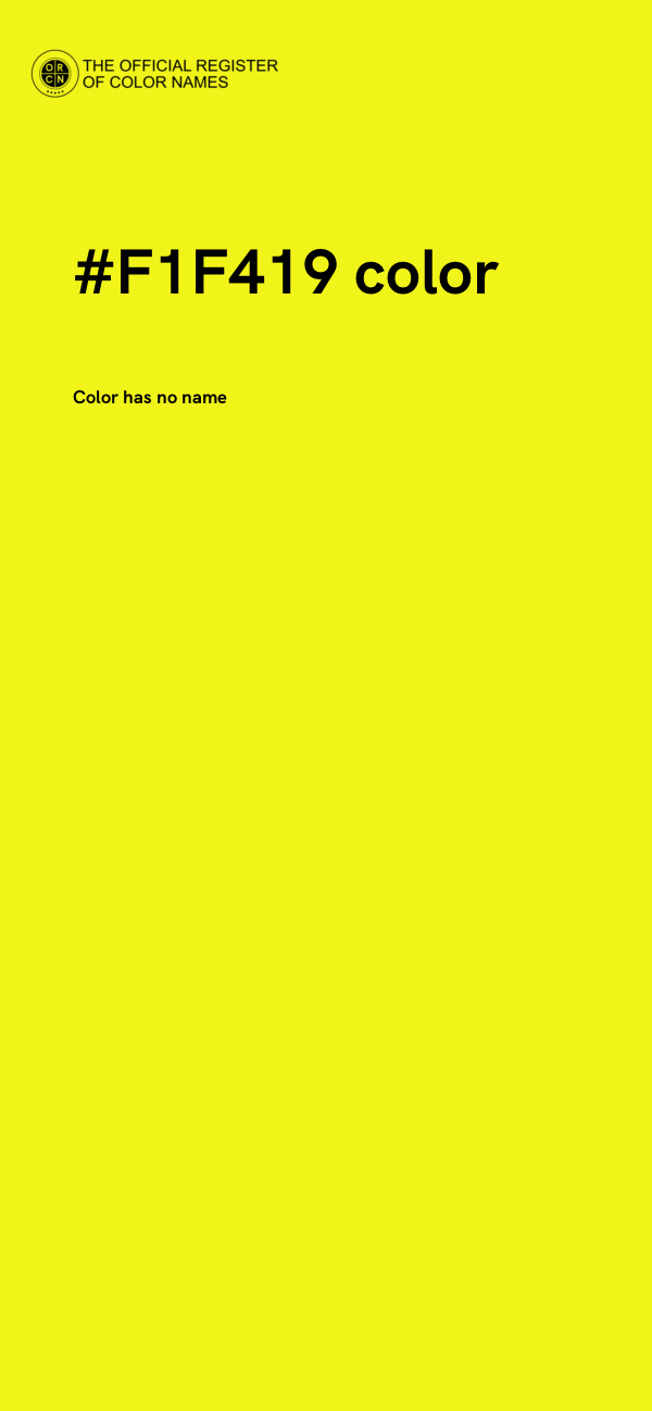 #F1F419 color image