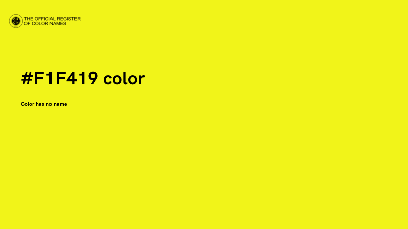 #F1F419 color image