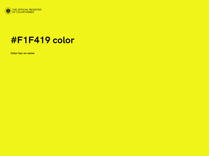 #F1F419 color image