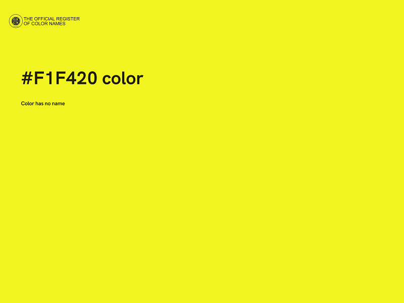 #F1F420 color image