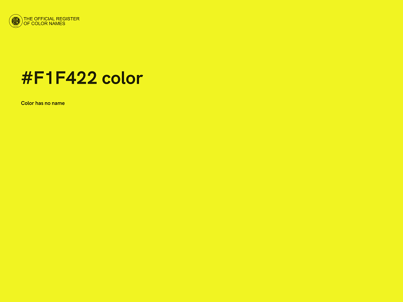 #F1F422 color image