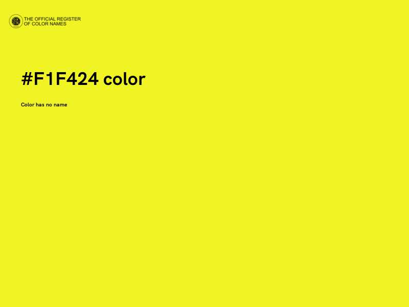 #F1F424 color image