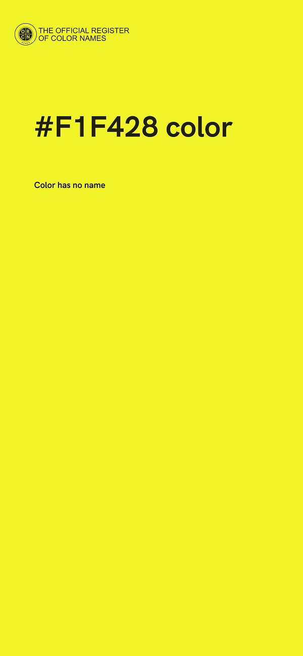 #F1F428 color image