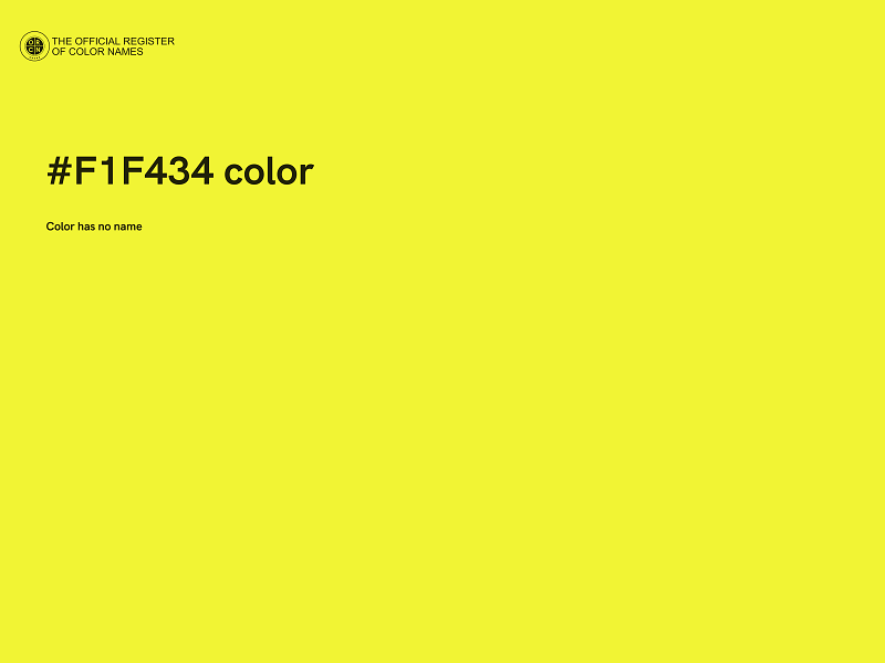 #F1F434 color image