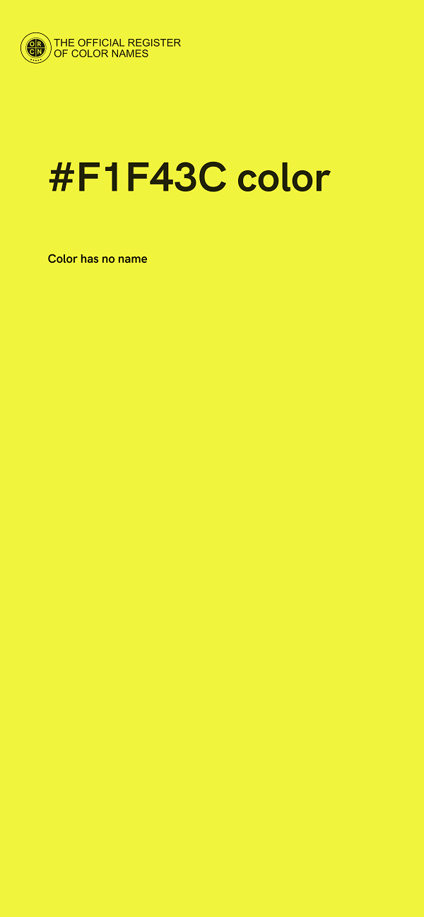 #F1F43C color image