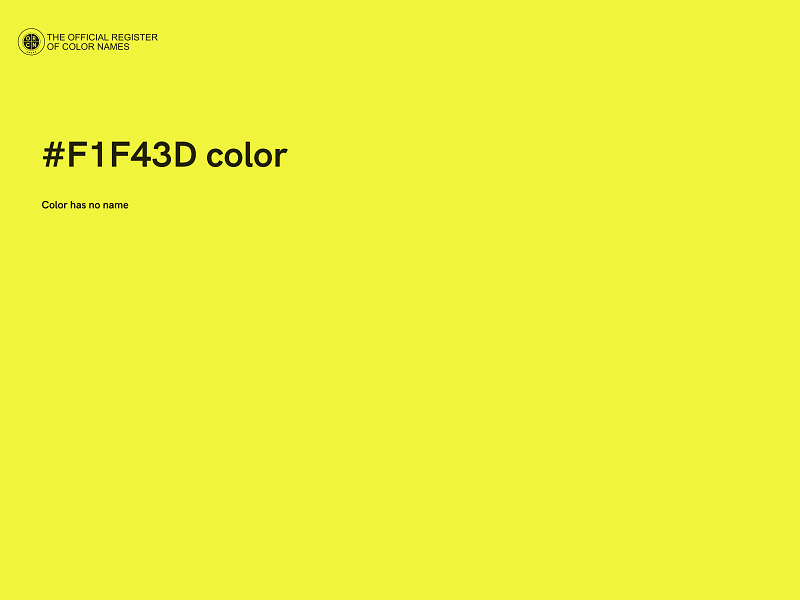 #F1F43D color image