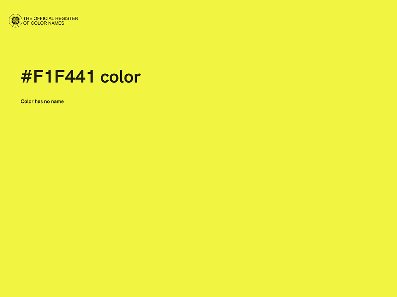 #F1F441 color image