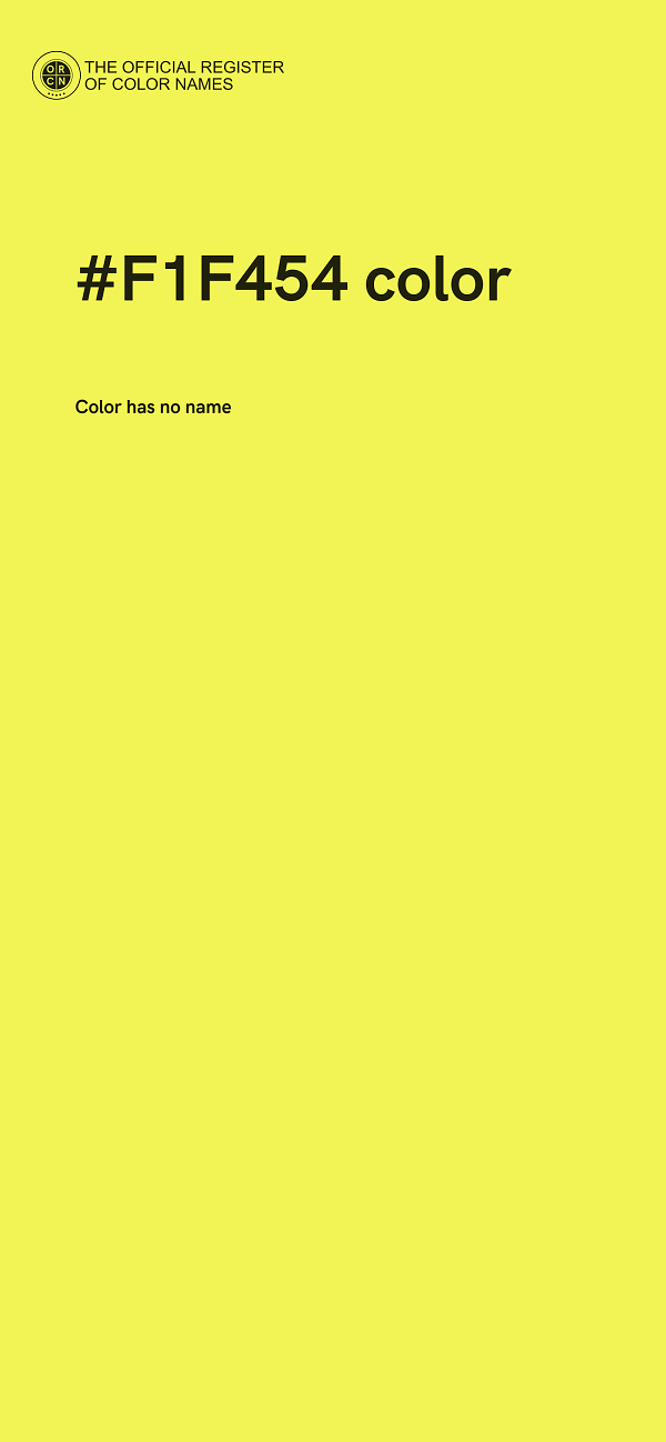#F1F454 color image