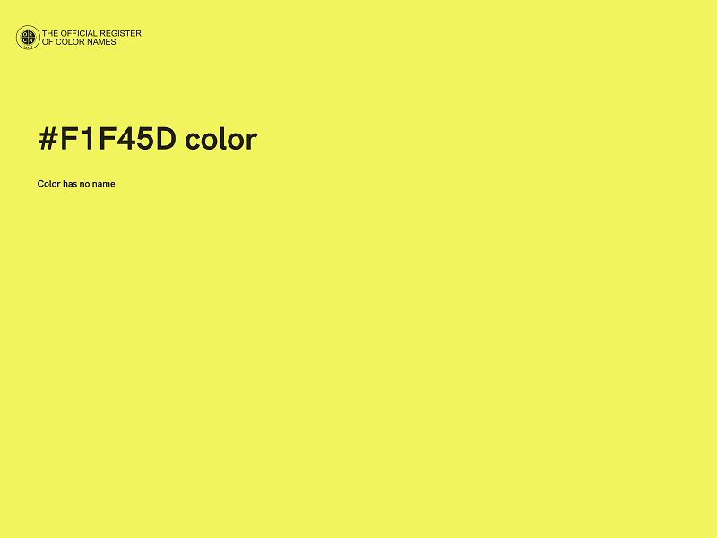 #F1F45D color image