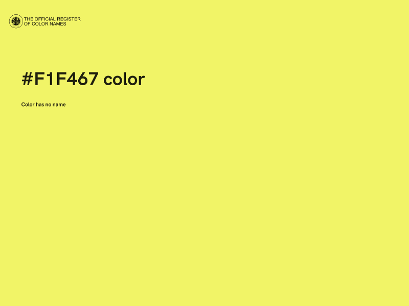 #F1F467 color image