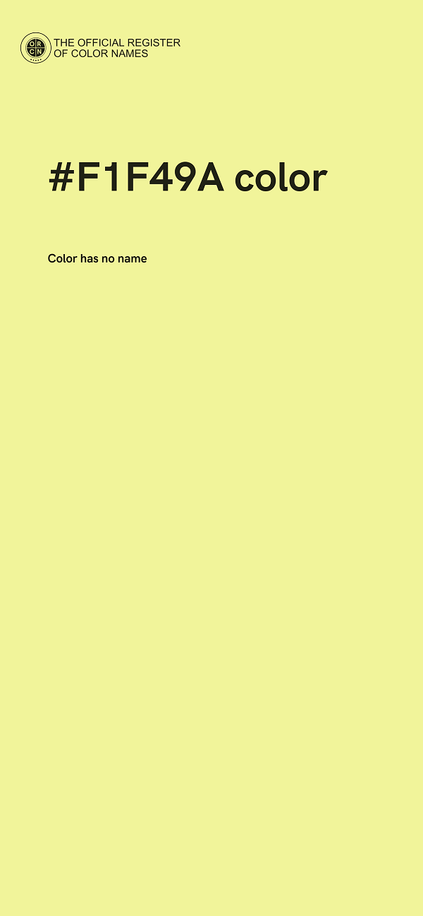 #F1F49A color image
