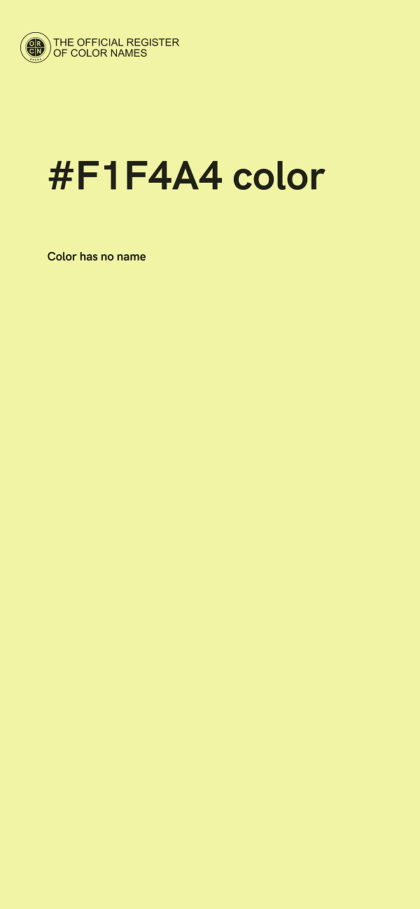 #F1F4A4 color image