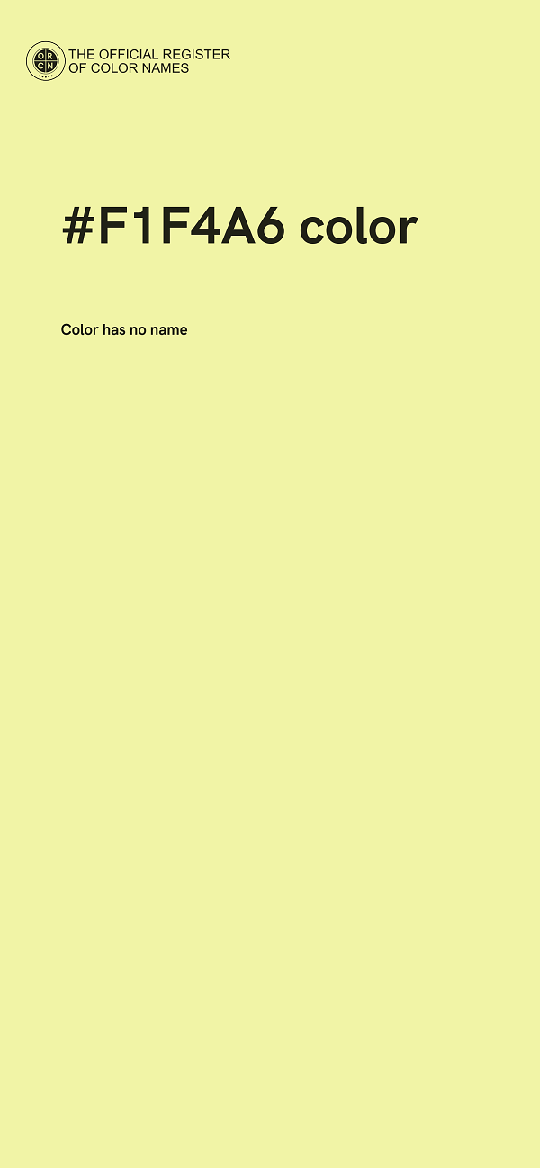 #F1F4A6 color image