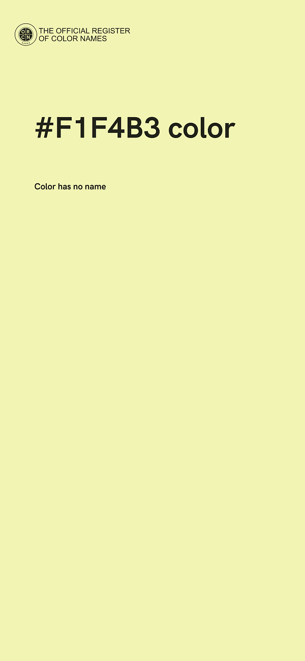 #F1F4B3 color image