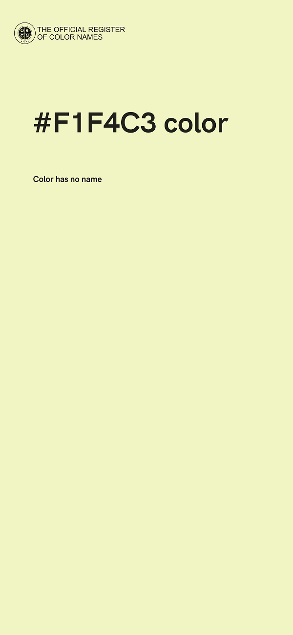 #F1F4C3 color image