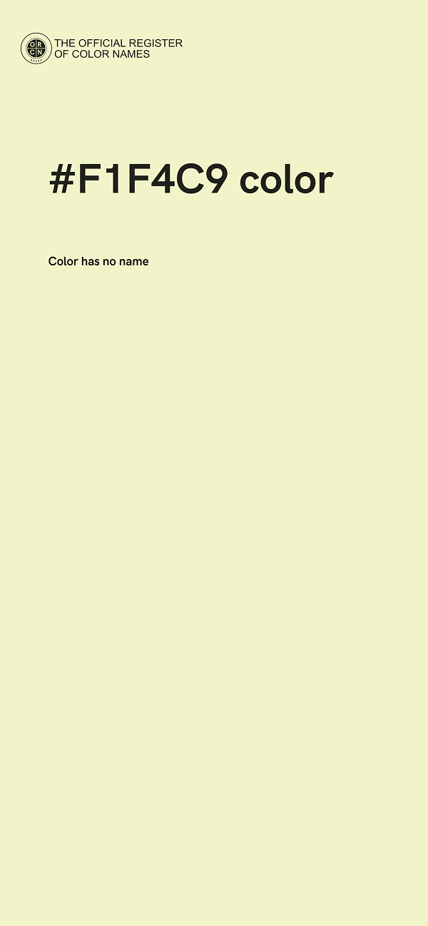 #F1F4C9 color image