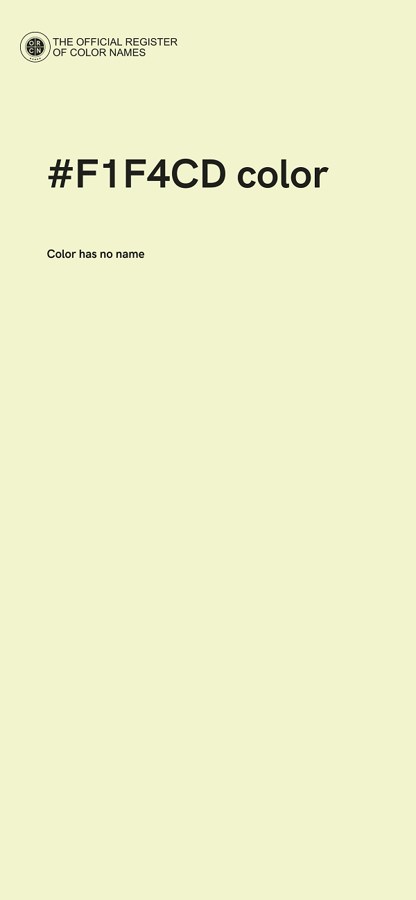 #F1F4CD color image