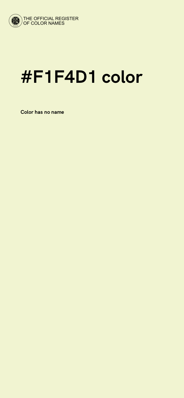 #F1F4D1 color image