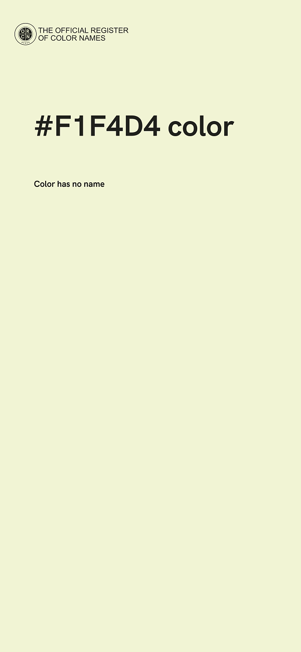 #F1F4D4 color image