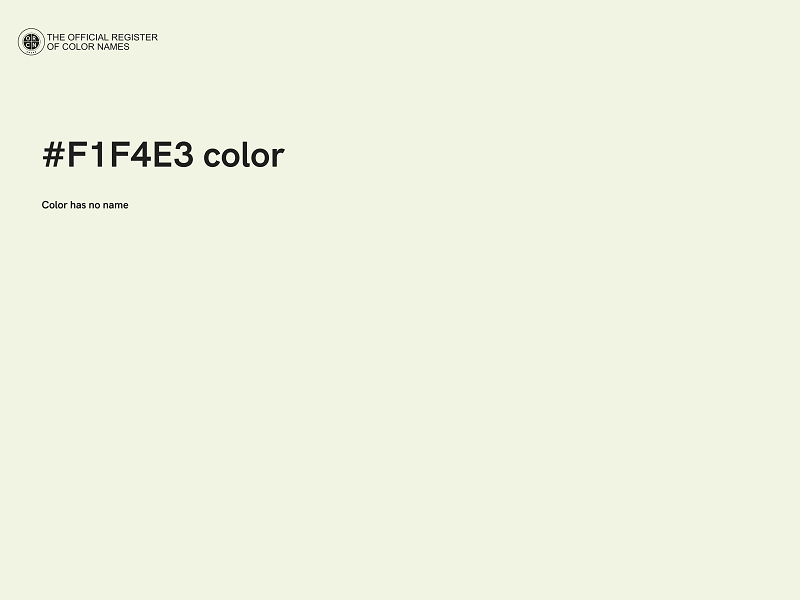 #F1F4E3 color image