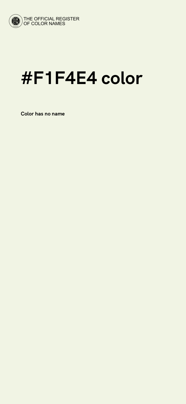 #F1F4E4 color image