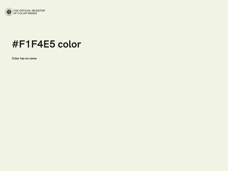 #F1F4E5 color image